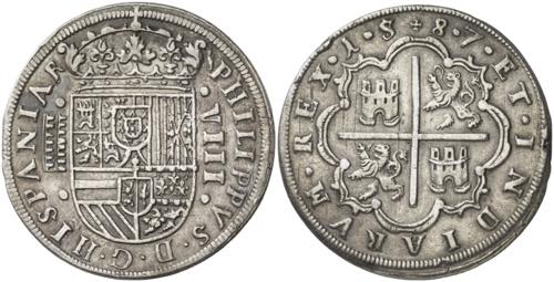 1587. Felipe II. Segovia. 8 ... 