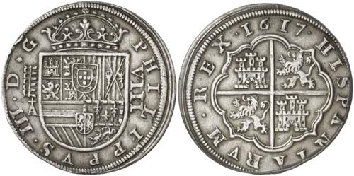1617/6. Felipe III. Segovia. A. 8 ... 