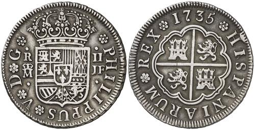 1735. Felipe V. Madrid. JF. 2 ... 
