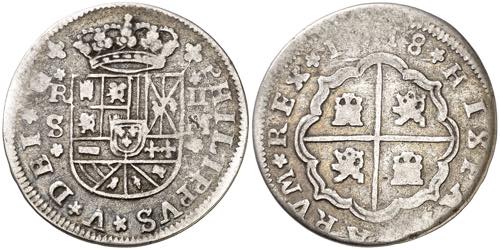 1718. Felipe V. Sevilla. M. 2 ... 