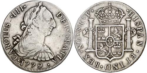 1779. Carlos III. Guatemala. P. 8 ... 