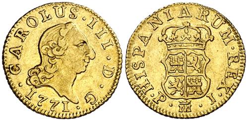 1771. Carlos III. Madrid. PJ. 1/2 ... 