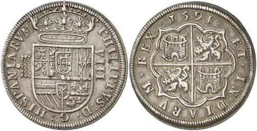 1591. Felipe II. Segovia. 8 ... 