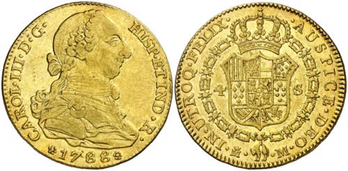 1788. Carlos III. Madrid. M. 4 ... 
