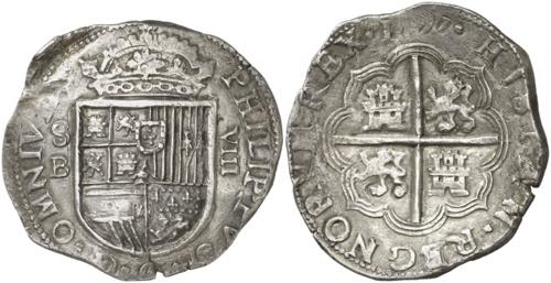 1597. Felipe II. Sevilla. B. 8 ... 