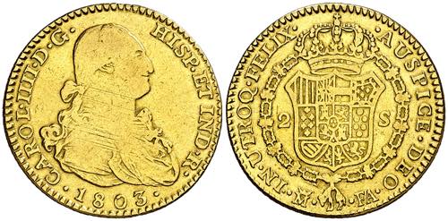 1803. Carlos IV. Madrid. FA. 2 ... 