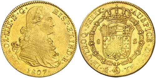 1807. Carlos IV. México. TH. 8 ... 