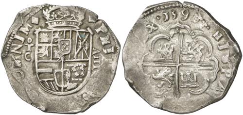 1597/6. Felipe II. Toledo. C. 8 ... 