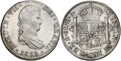 1812. Fernando VII. México. HJ. 8 ... 