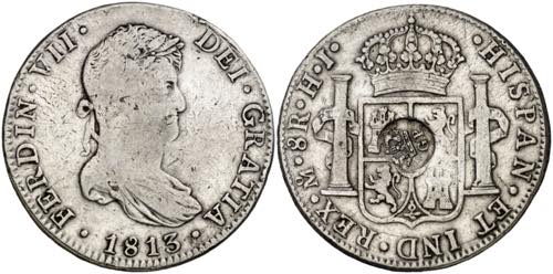 1813. Fernando VII. México. HJ. 8 ... 