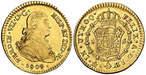 1809. Fernando VII. México. HJ. 1 ... 