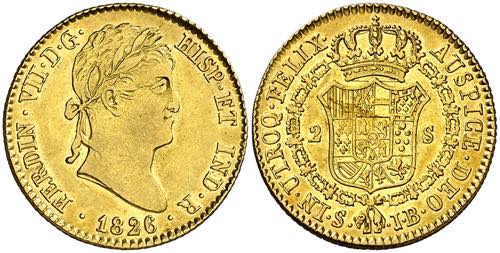 1826. Fernando VII. Sevilla. JB. 2 ... 