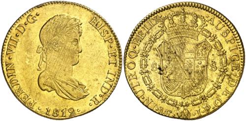 1812. Fernando VII. Lima. JP. 8 ... 