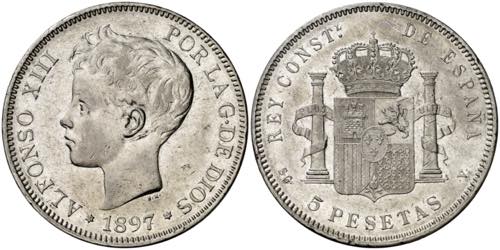 1897*1897. Alfonso XIII. SGV. 5 ... 