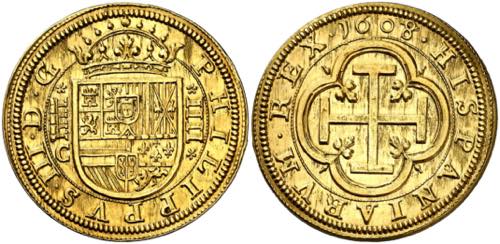 1608/7. Felipe III. Segovia. C. 4 ... 