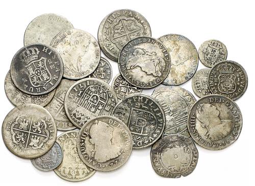 Lote de 24 monedas en plata, desde ... 