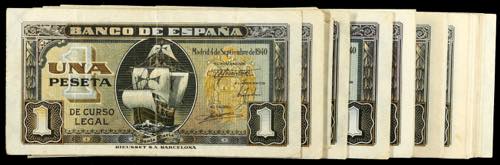 1940. 1 peseta. (Ed. D43 y D43a) ... 