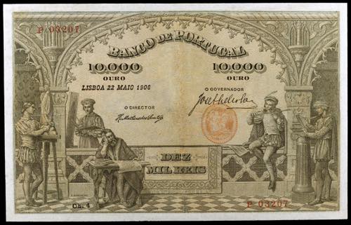 Portugal. 1908. Banco de Portugal. ... 