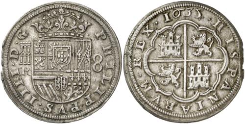 1635/4. Felipe IV. Segovia. R. 8 ... 