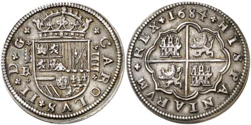 1684/63. Carlos II. Segovia. BR. 4 ... 