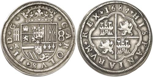 1684. Carlos II. Segovia. BR. 8 ... 