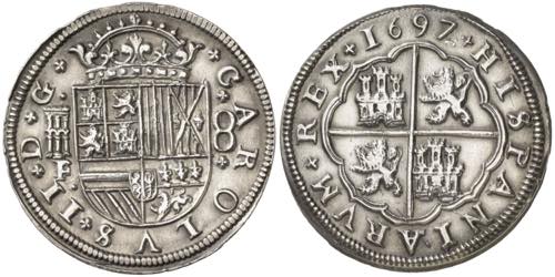 1697/82. Carlos II. Segovia. F/BR ... 