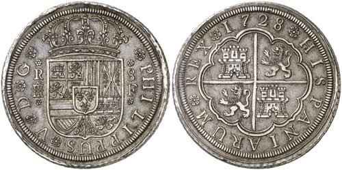 1728. Felipe V. Segovia. F. 8 ... 