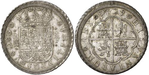 1729. Felipe V. Segovia. F. 8 ... 