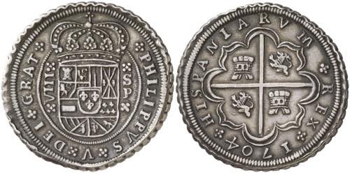 1704. Felipe V. Sevilla. P. 8 ... 