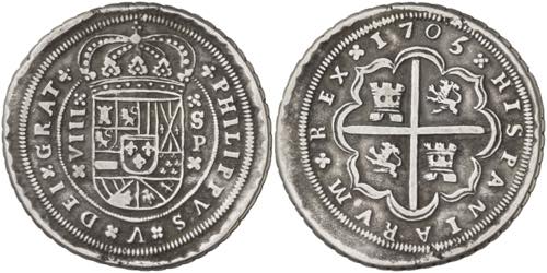 1705. Felipe V. Sevilla. P. 8 ... 