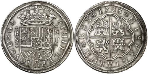 1728. Felipe V. Sevilla. P. 8 ... 