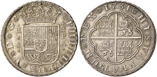1731. Felipe V. Sevilla. PA. 8 ... 
