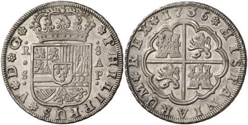 1736. Felipe V. Sevilla. AP. 8 ... 
