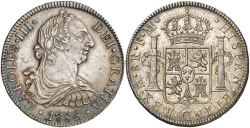 1786. Carlos III. México. FM. 8 ... 