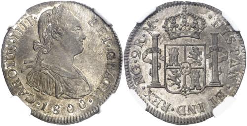 1800. Carlos IV. Guatemala. M. 2 ... 