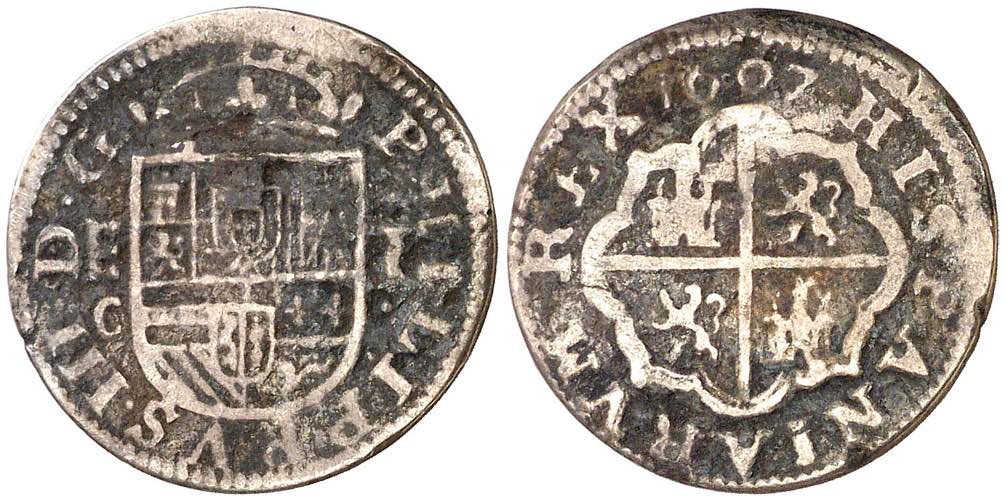 1607. Felipe III. Segovia. C. 1 ... 