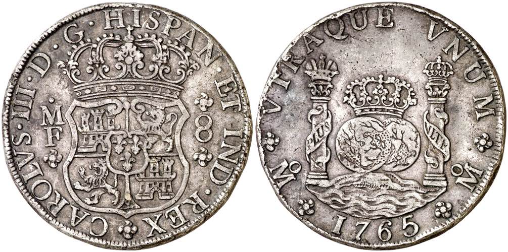 1765. Carlos III. México. MF. 8 ... 