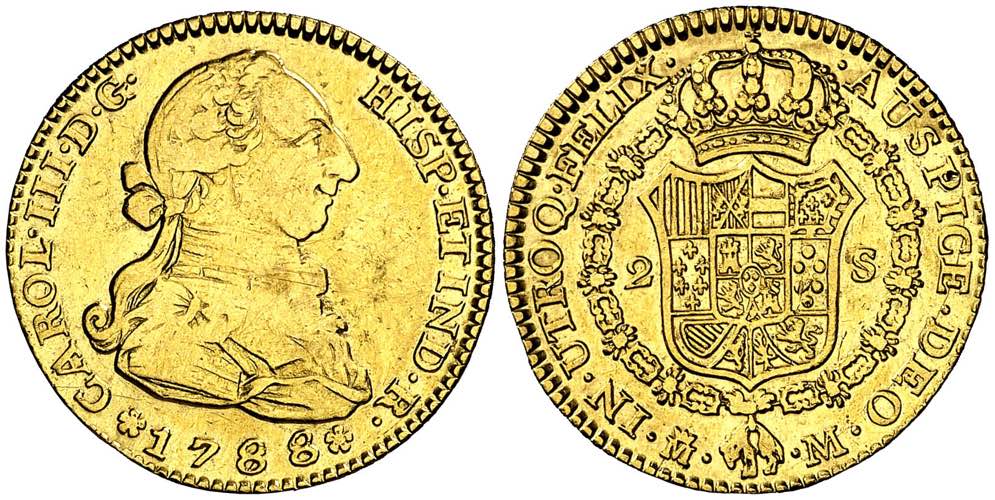 1788/78. Carlos III. Madrid. M. 2 ... 