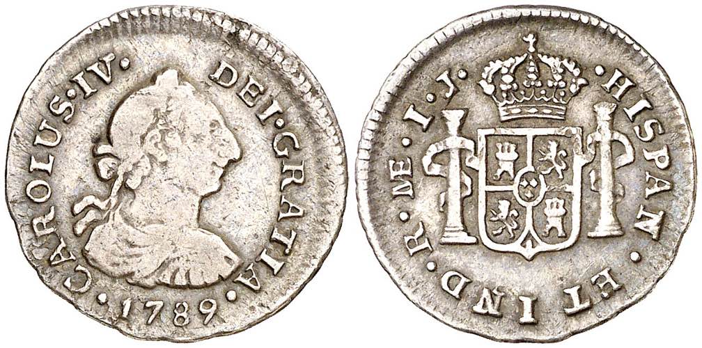 1789. Carlos IV. Lima. IJ. 1/2 ... 