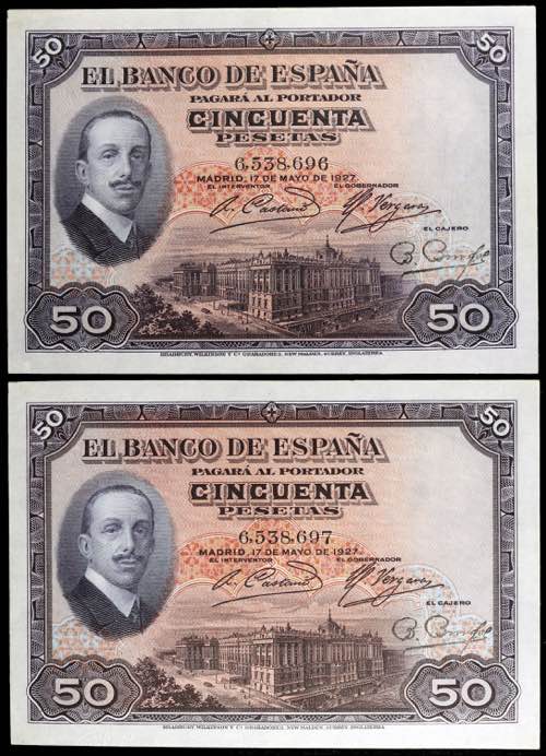 1927. 50 pesetas. (Ed. B122) (Ed. ... 