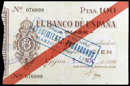 1936. Gijón. 100 pesetas. (Ed. ... 