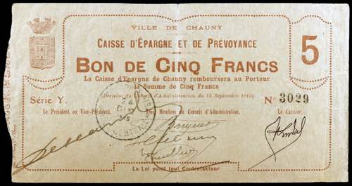 Francia. 1915. Chauny. Fondo de ... 