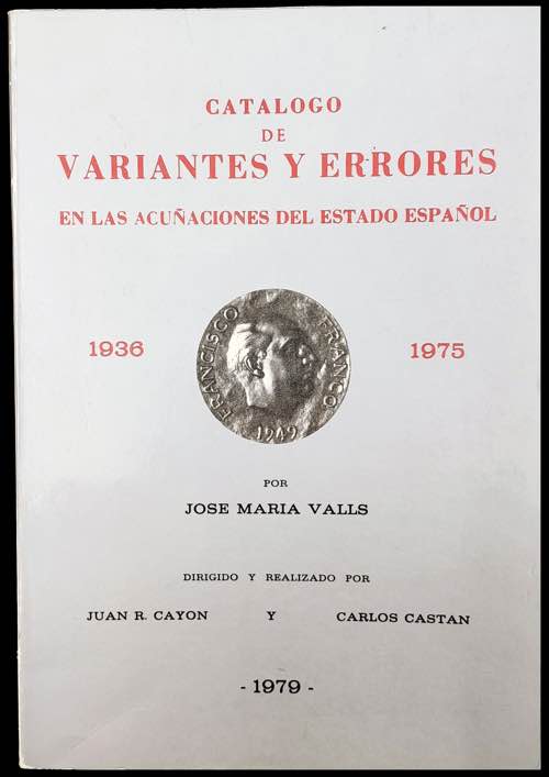 VALLS, José María: Catálogo de ... 