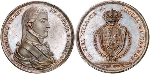 1808. Fernando VII. San Miguel el ... 