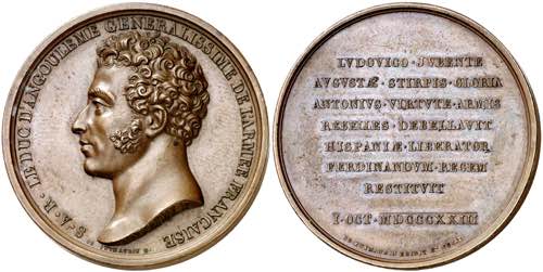 Francia. 1823. Luis XVIII. Duque ... 