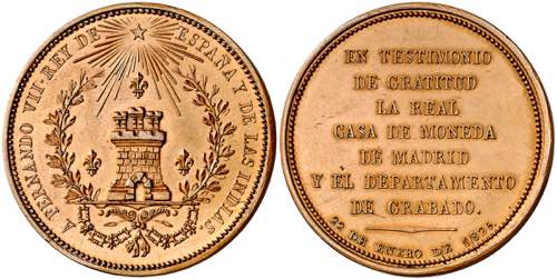 1825. Fernando VII. Madrid. Visita ... 
