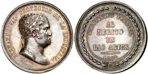 1827. Fernando VII. Madrid. Premio ... 