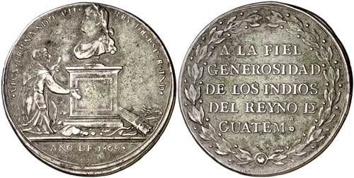 1809. Fernando VII. Guatemala. A ... 