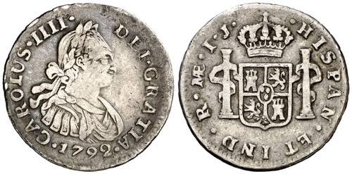 1792. Carlos IV. Lima. IJ. 1/2 de ... 