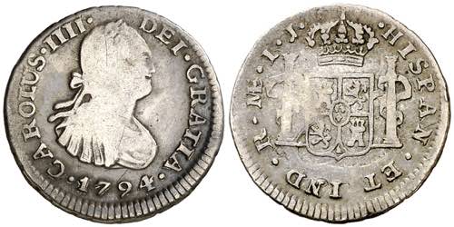 1794. Carlos IV. Lima. IJ. 1/2 de ... 